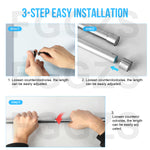 Load image into Gallery viewer, WAENLIR 31cm-52cm Extendable Stainless Steel Wardrobe Rail, Adjustable Clothes Rail Pole With End Sockets
