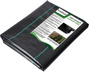 WAENLIR 10 m² Gartenvlies, Unkrautviles Wasserdurchlässig,100g/ m², UV-Stabilisierung Reißfestes Unkrautfolies für Gärten, Bürgersteige, Hochbett (2 * 10M)