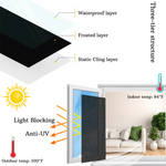 Load image into Gallery viewer, WAENLIR Total Blackout Window Privacy Film 100% Light Blocking Static Cling Window Cover for Room Darkening
