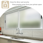 Load image into Gallery viewer, WAENLIR Window Privacy Film, Static Cling Frosted Window Sticker   Removable opaque Glass Film for Home Office Bathroom Living Room--Non adhesive
