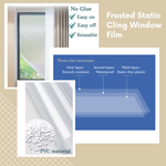 Load image into Gallery viewer, WAENLIR Window Privacy Film, Static Cling Frosted Window Sticker   Removable opaque Glass Film for Home Office Bathroom Living Room--Non adhesive
