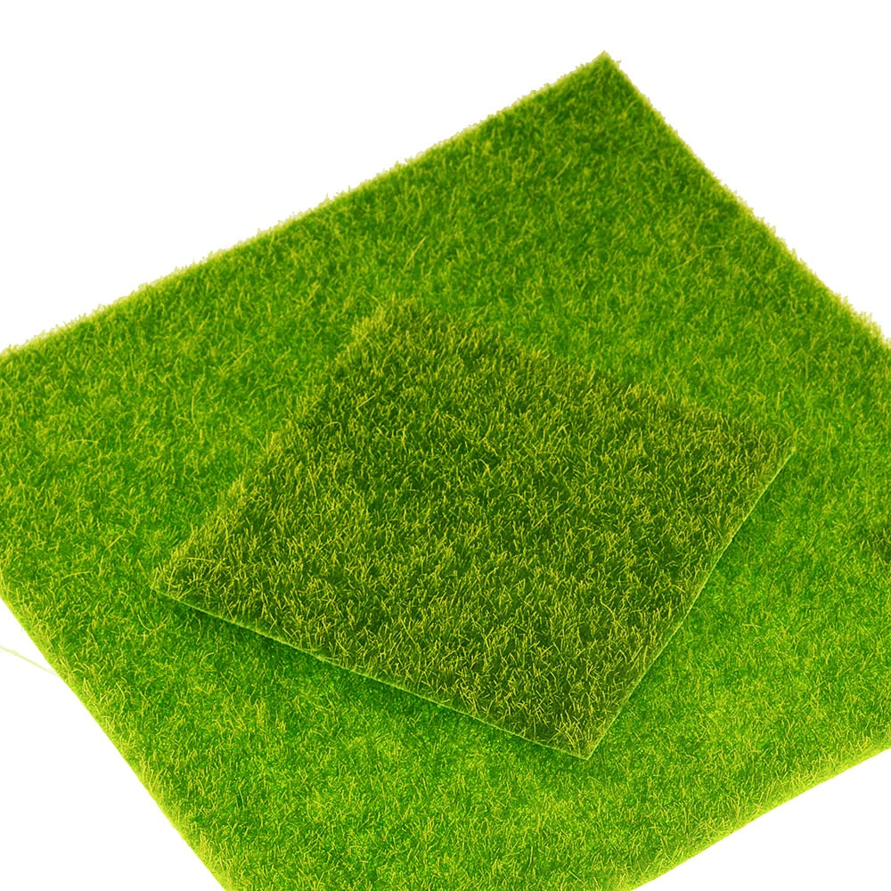 Faux Artificial Grass Carpet Moss Turf, DIY Landscape Artificial