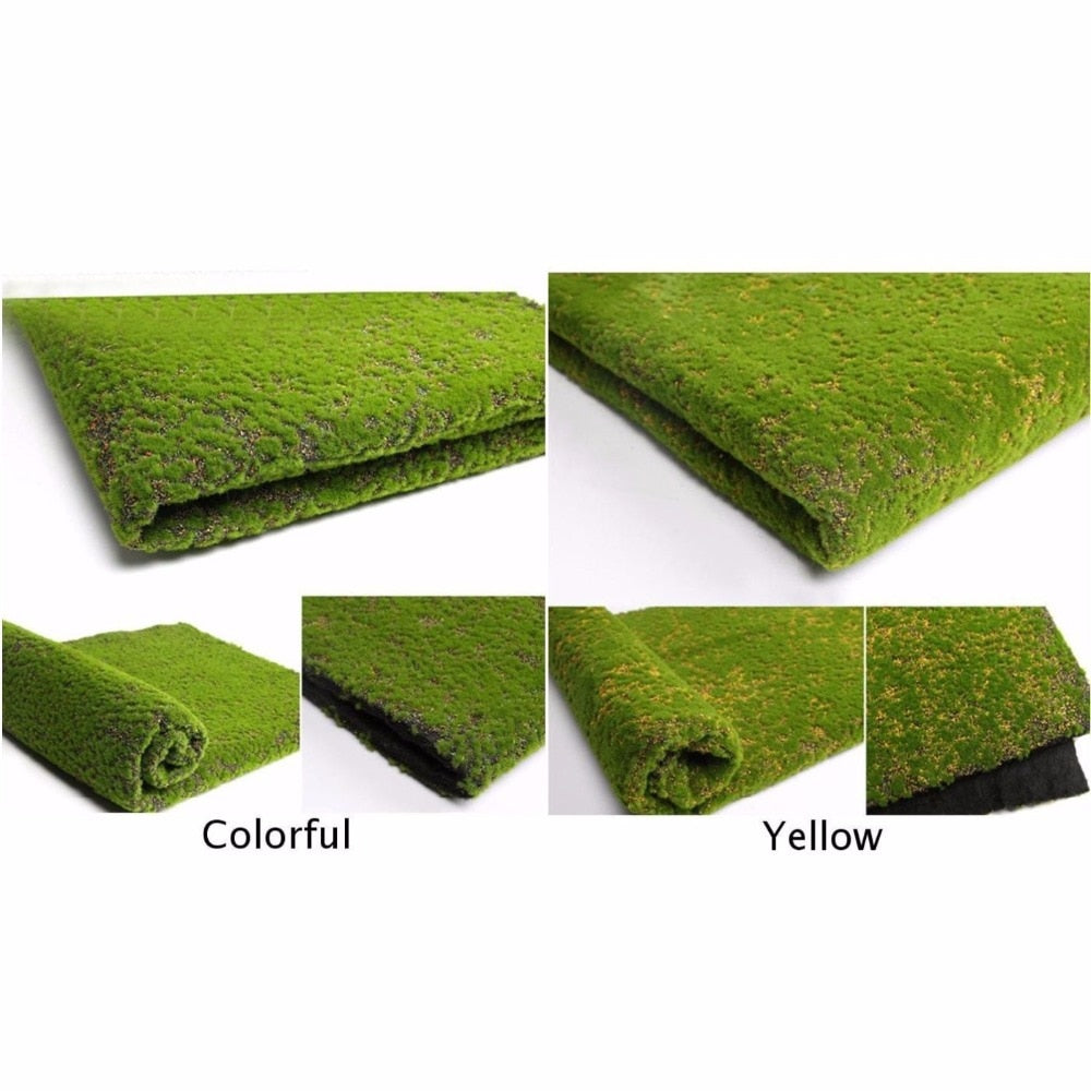 Artificial Moss Fake Green Plants Faux Moss Grass For Shop Home Patio –  WAENLIR
