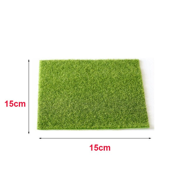 1PC DIY Mini Fairy Garden Simulation Plants Artificial Fake Moss Decorative Lawn Turf Green Grass Micro Landscape Decoration