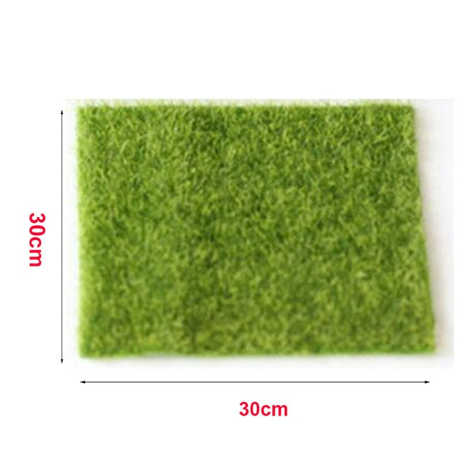 1PC DIY Mini Fairy Garden Simulation Plants Artificial Fake Moss Decorative Lawn Turf Green Grass Micro Landscape Decoration