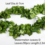 Load image into Gallery viewer, 10 Style 1pc Artificial Decoration Vivid Vine Rattan Leaf Vagina Grass Plants Grape Leaves For Home Garden Party Decor B1015
