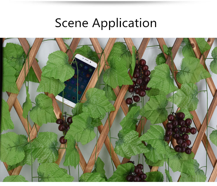 10 Style 1pc Artificial Decoration Vivid Vine Rattan Leaf Vagina Grass Plants Grape Leaves For Home Garden Party Decor B1015