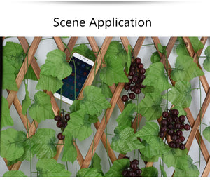 10 Style 1pc Artificial Decoration Vivid Vine Rattan Leaf Vagina Grass Plants Grape Leaves For Home Garden Party Decor B1015