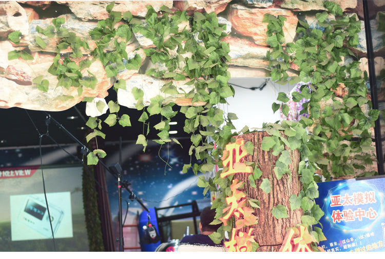 10 Style 1pc Artificial Decoration Vivid Vine Rattan Leaf Vagina Grass Plants Grape Leaves For Home Garden Party Decor B1015