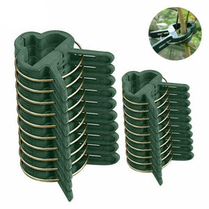 20Pcs Garden Plant Fixed Clip Vines Support Fastener Plants Flower Seedling Stem Support Plant Grafting Stakes Connector Clip