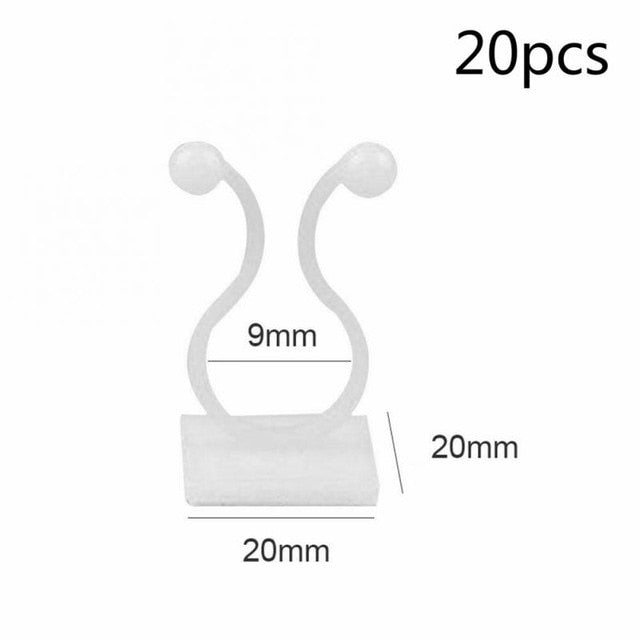 20Pcs Garden Plant Fixed Clip Vines Support Fastener Plants Flower Seedling Stem Support Plant Grafting Stakes Connector Clip