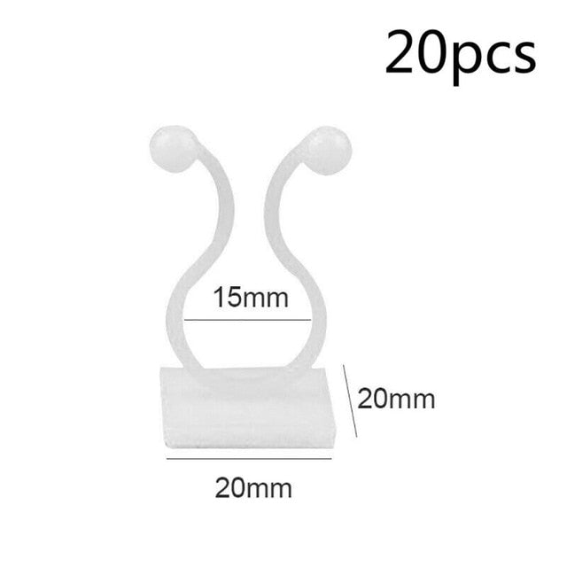 20Pcs Garden Plant Fixed Clip Vines Support Fastener Plants Flower Seedling Stem Support Plant Grafting Stakes Connector Clip