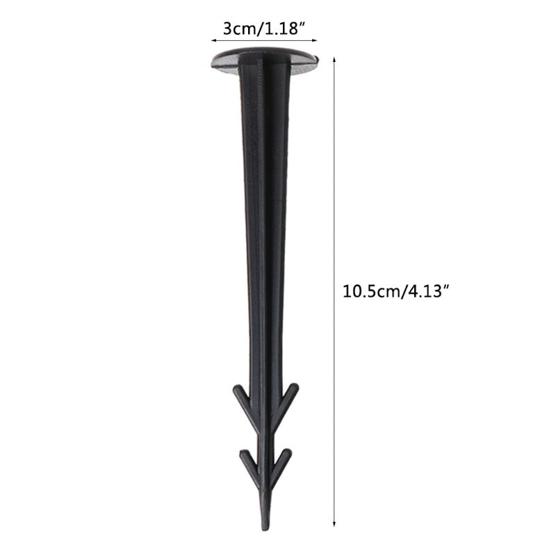 100Pcs Plastic Garden Cover Cloth Securing Stakes Spikes Lawn Pins Pegs Sod Staples Anchoring  Fixing Landscape