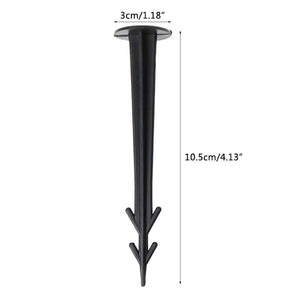 100Pcs Plastic Garden Cover Cloth Securing Stakes Spikes Lawn Pins Pegs Sod Staples Anchoring  Fixing Landscape
