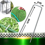 Load image into Gallery viewer, Newest U-Shape Landscape Garden Staples Turf Staples 50pcs Stakes for Weed Barrier Fabric Ground Cover and Landscaping
