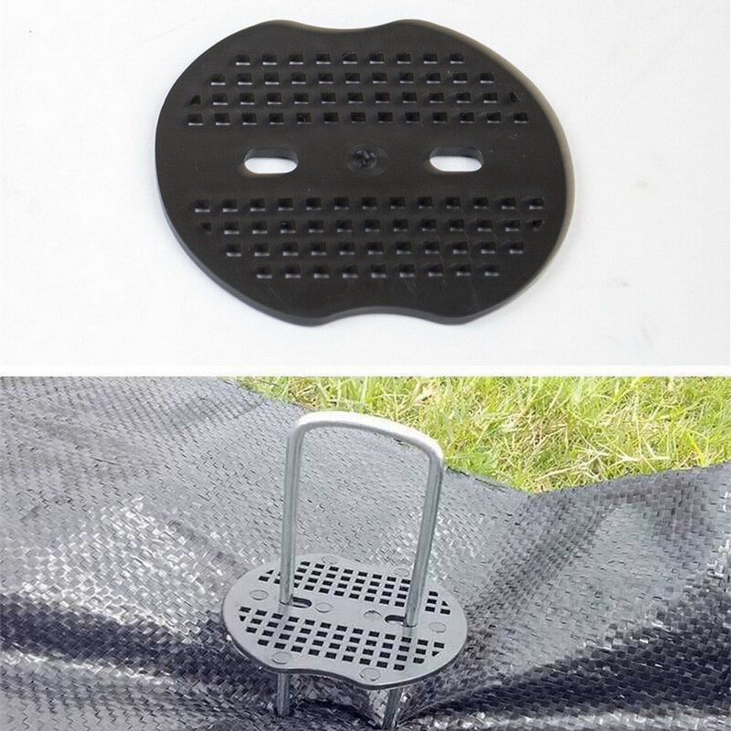 Garden Stakes Gaskets Lawn U Pins Plastic Coated Weed Landscape Staples Gasket Anchoring Landscaping Ground Cover 1/5/10/20pcs